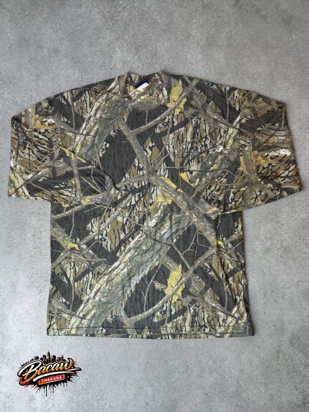 Men's XXL MossyOak Shadow Branch Camo Long Sleeve Shirt